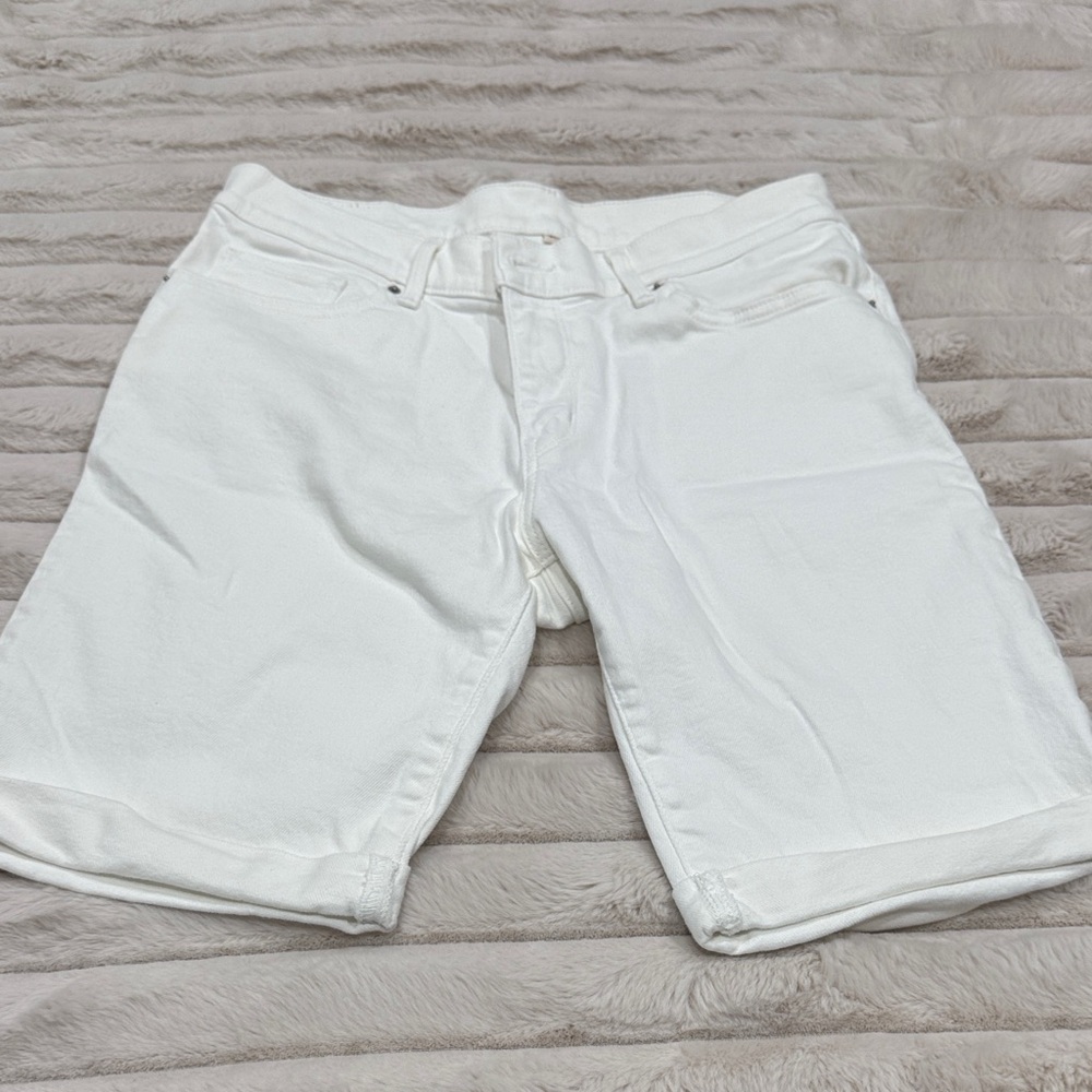 Levi's Crisp White Jean Shorts B-5